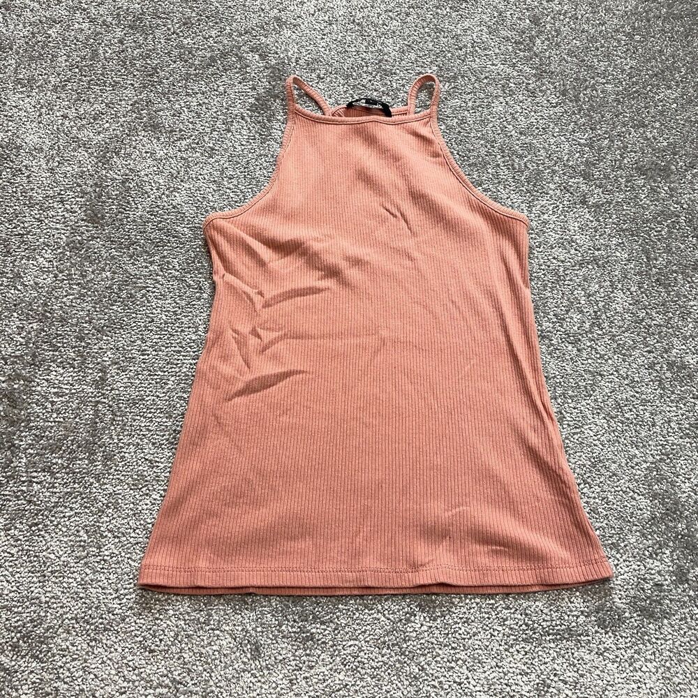 Ambiance Tank Top Juniors Large Pink Sleeveless Lightweight Casual Stretch Soft